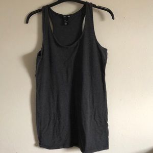Tunic gray basic Racerback tank